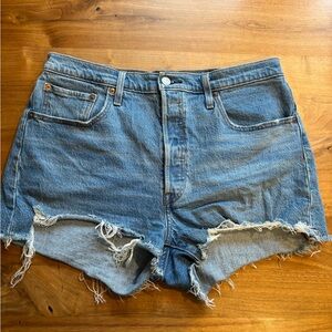Denim Blue Women's Shorts 501